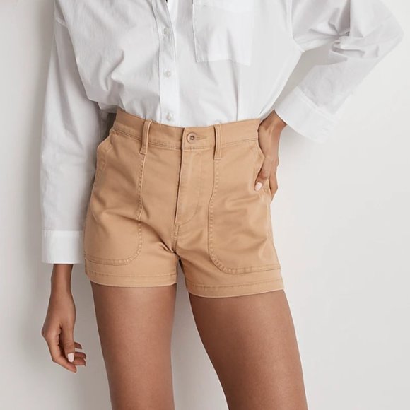 Madewell Pants - Madewell The Perfect Vintage Military Short in Dried Straw (Size 28)